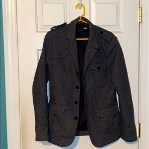 H&M brown military jacket